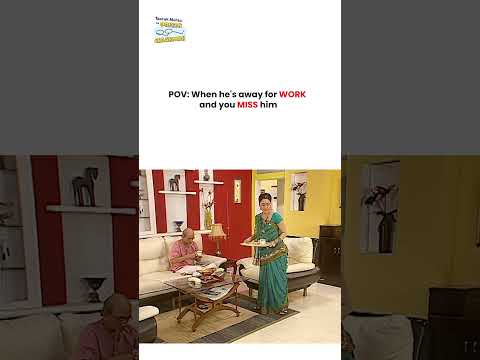 POV When he's away for work and you miss him ! #tmkoc #funny #jethalal #daya #shortsfeed thumbnail