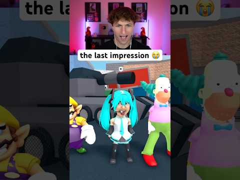 BAD IMPRESSION = DIE 😈😂 #roblox #cartoon #funny #memes #mm2 #challenge #comedy thumbnail
