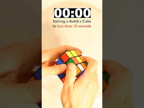 Solving a Rubik's Cube in 10 seconds thumbnail