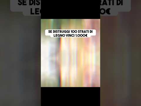 Se distruggi 100 strati di legno vinci 1.000€ 🪵 thumbnail