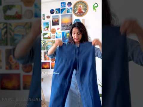 DIY Photo Frame with Old Jeans ? ? #shorts thumbnail