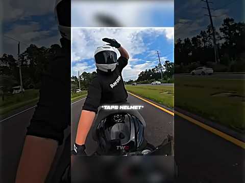 He Tapped His Helmet Then Police Pulled Him Over 😳 thumbnail