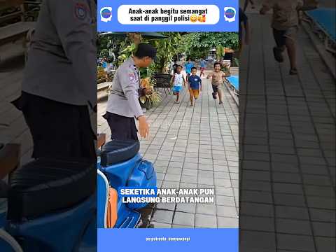 Polisi ini langsung di serbu anak-anak karena Eskrim#shorts thumbnail