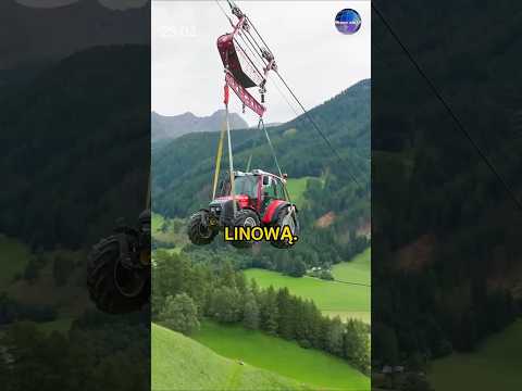 Transport Ciągnika Kolejką Linową. thumbnail