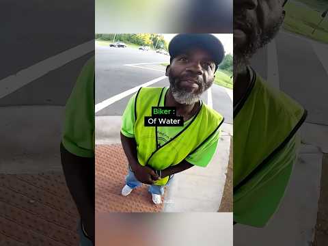 Biker Rescues a Stranger from the Cold and Hunger Just in Time thumbnail