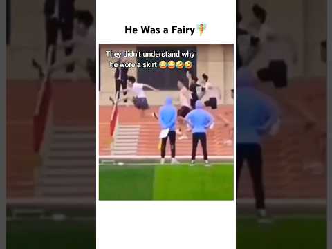 The skirt gives him wings 😂 thumbnail