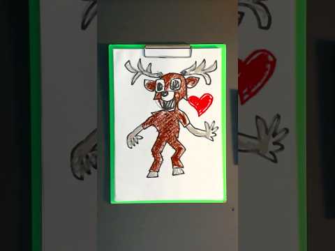 Как рисуем оленя #рыбакит how to draw a deer 🦌￼ thumbnail