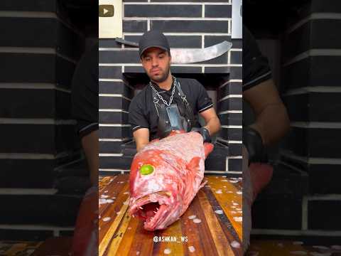 Red snapper fish and dried lime flavor and rice recipe🔥🐬#fish #food #recipe #shorts thumbnail