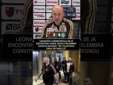LEONARDO JARDIM SE ENCONTROU COM JORGE JESUS NA VISITA AO FLAMENGO? 👀🔴⚫ thumbnail