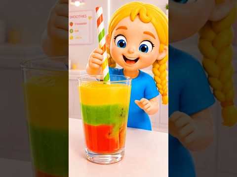 Strawberry + Kiwi + Lemon Smoothie Machine! 🍓🥝🍋 | Fun Cartoon Song by Doggy Doggy Cartoons thumbnail