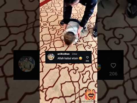 Ufaklık bir anda cami moduna geçti 😂 thumbnail