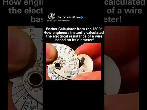 This 1800s Pocket Calculator Solved Electrical Resistance in Seconds ⚡🤯 thumbnail