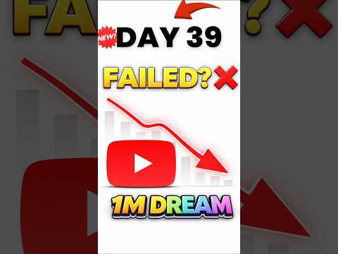 Mission 1M Day 39 | My YouTube Journey ? Small Creator Growth?#youtubejourney #mission1mwithyou thumbnail