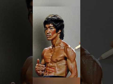 Bruce Lee portrait #drawing #art thumbnail