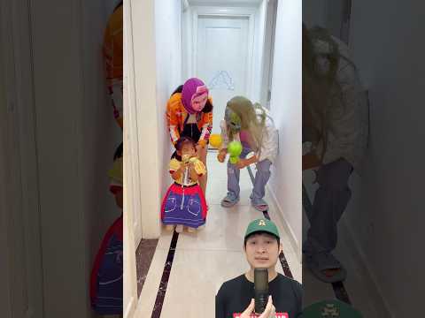 ADIK KAGET LIHAT PAPA BERUBAH JADI HANTU‼️? @PresentHunt #remix #dubbing #trending thumbnail