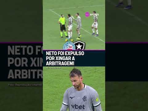 FILHO DA P! O GOLEIRO DO BOTAFOGO FOI EXPULSO POR MANDAR ESSA NA LATA DO ÁRBITRO #shorts thumbnail