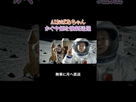 AIおばあちゃんかぐや姫を強制送還【#55】 #ai #aivideo #aishorts #shorts   #おばあちゃん thumbnail