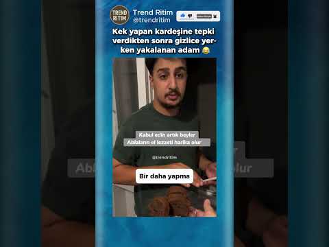 Kardeşinin Yaptığı Keki Beğenmeyip Gizlice Yiyen Adam 🤣😆 thumbnail