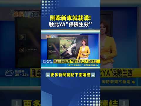 剛牽新車就栽溝! 駛比YA"保險生效"｜三立新聞網 SETN.com thumbnail