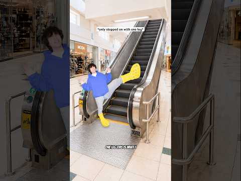 When You Don’t Know When To Step On The Escalator ? #shorts #relatable thumbnail