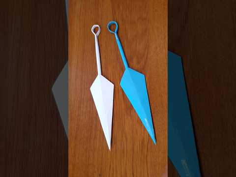 Origami Kunai Knife #shorts thumbnail