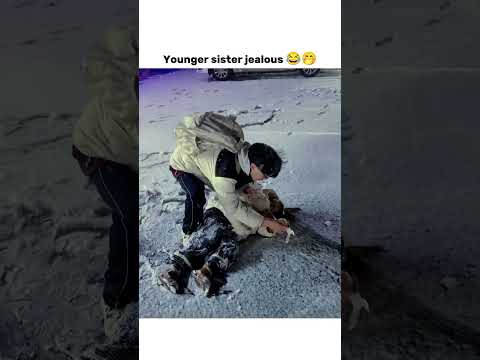 Younger sister jealous 🎀😂 thumbnail