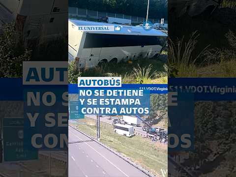 Autobús choca contra varios vehículos; hay 5 muertos y más de 30 lesionados #shorts thumbnail