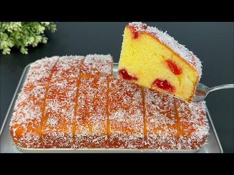 La torta al 🍋 più soffice che esista! Pronta in 5 minuti, si scioglie in bocca! 😍 thumbnail