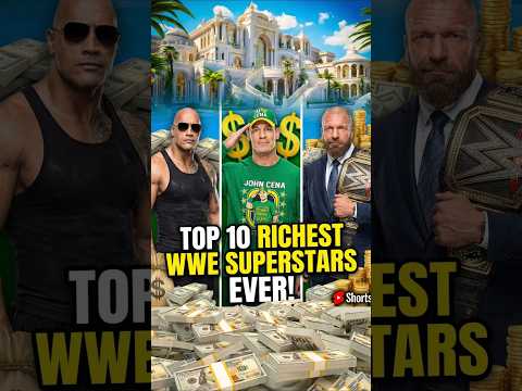 Top 10 Richest WWE Wrestlers Of All Time? #shorts thumbnail