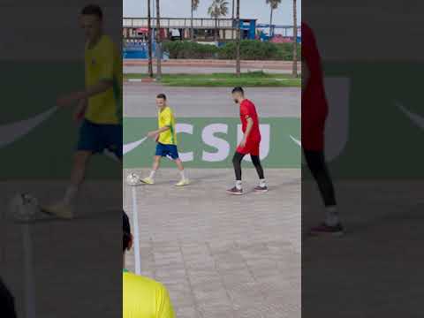 45 seconds o the ball... Defender: 😐 #streetfootball #streetcaptains #morocco #brazil thumbnail
