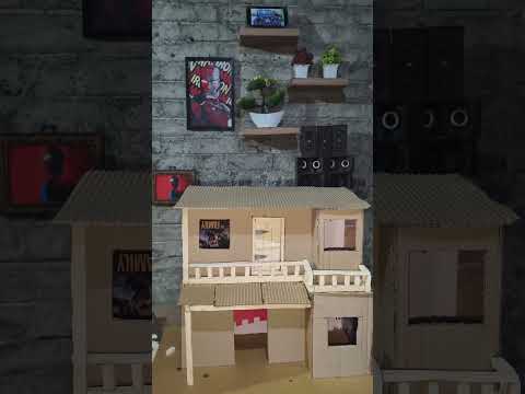 how to make a miniature realistic home #artscraft #craft #craftyhome #minivlog #cartoon thumbnail