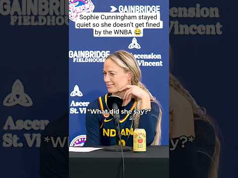 Sophie Cunningham stayed quiet so she doesn’t get fined by the WNBA ? #shorts #wnba #caitlinclark thumbnail