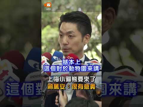 【要聞】上海小貓熊要來了 蔣萬安：很有意義 thumbnail