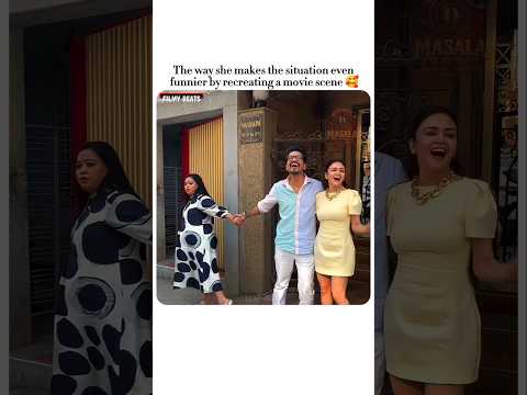 She turned the whole moment into pure entertainment ❤ #bhartisingh #harshlimbachiyaa #funny #shorts thumbnail