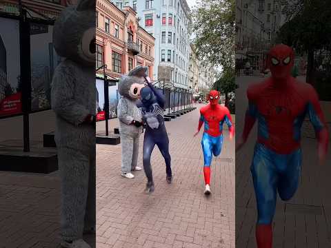 Superheroes to the rescue😍 #spiderman thumbnail