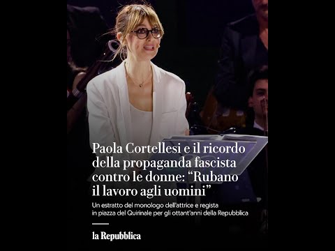 Il monologo di Paola Cortellesi per gli 80 anni della Repubblica thumbnail
