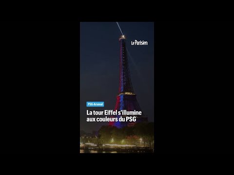 La tour Eiffel s'illumine aux couleurs du PSG thumbnail