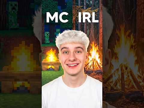 Kto szybciej rozpali ognisko? Minecraft VS IRL thumbnail