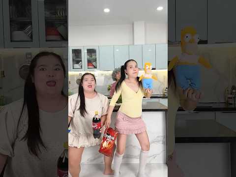 Sneaking Food from Mom 😹 #funny #shorts thumbnail