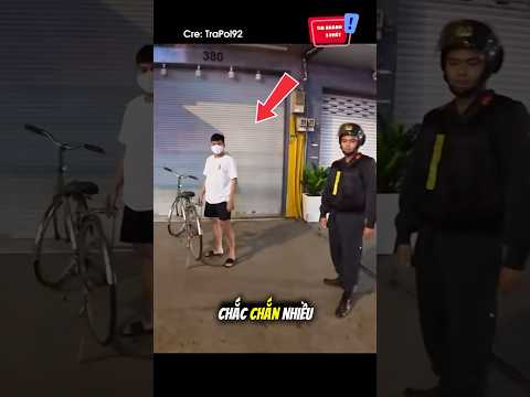Đi xe đạp bị thổi nồng độ cồn và cái kết: #shorts thumbnail