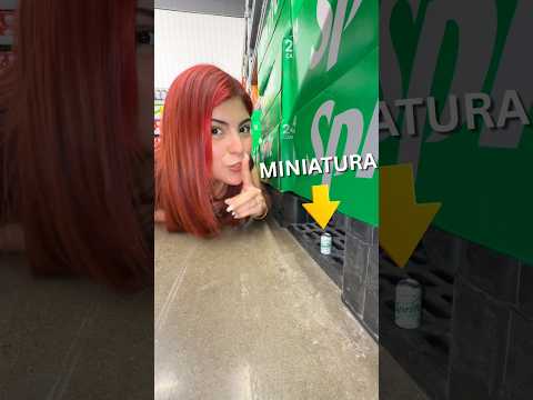 Escondí MINIATURAS en un SUPERMERCADO!😳🚫✨ #hellomon #abriendojuguetes #juguetes thumbnail