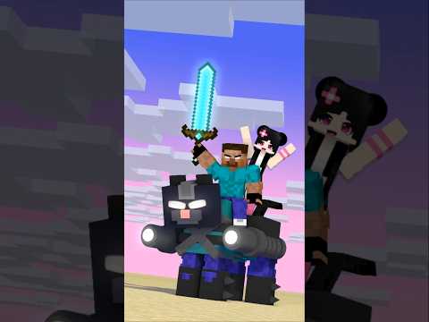 Help Herobrine and His Cat Show Off #shorts #minecraft #helpherobrine #aphmau #friendship thumbnail