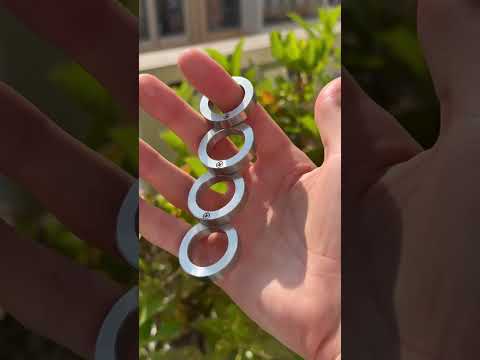 🔔 Smart foldable defense gear - Stainless Steel Self-Defense Rotatable Foldable Ring ( # 1608 ) thumbnail
