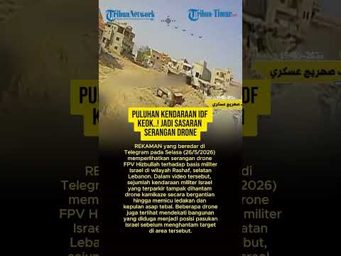 PULUHAN KENDARAAN IDF KEOK..! JADI SASARAN SERANGAN DRONE thumbnail