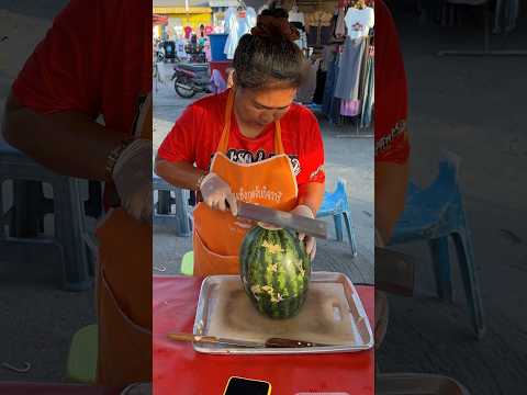 $0.6 Fresh Watermelon - Fruit Cutting Skills thumbnail