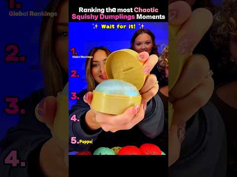 Ranking the Funniest Chaotic Squishy Dumplings Moments?? #shorts #squishy #unboxing #fyp #trending thumbnail