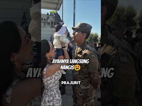 😭Momen Haru Tentara Bertemu Anak Setelah Lama Berpisah #shortvideo thumbnail