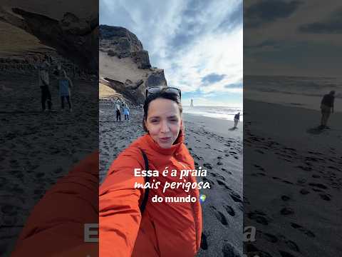 É PROIBIDO nadar nessa praia ⚠️ #islandia thumbnail