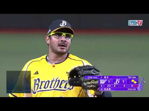 05/22 味全 VS 中信 六局上，張政禹敲出二壘安打，羅戈面對失分危機成功投出滾地球，安全下庄 thumbnail