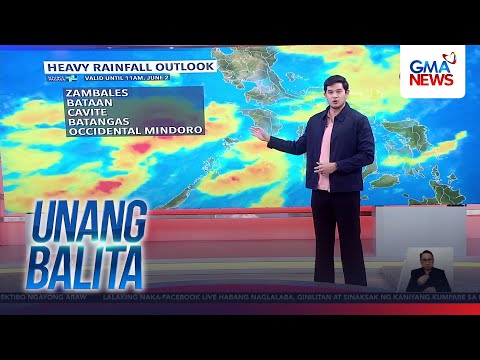 Heavy rainfall outlook (valid until 11am, June 2) | Unang Hirit thumbnail
